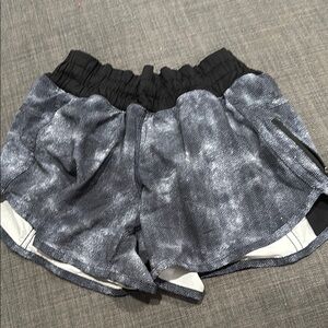 Women's Black and Gray Shorts